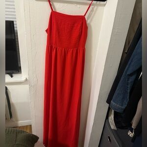 Red maxi dress!